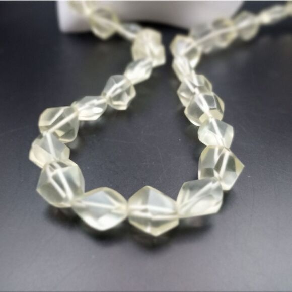 Solitaire Diamond Necklace | Pear Cut Lab Diamond Jewelry  Solitaire crystal beaded diamond cut long length ring pop necklace OFL